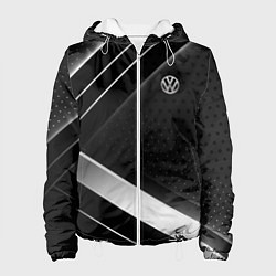 Куртка с капюшоном женская Volkswagen sign, цвет: 3D-белый