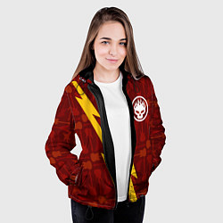 Куртка с капюшоном женская The Offspring гитары и молния, цвет: 3D-черный — фото 2