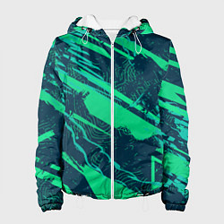 Женская куртка Бирюзовая текстура