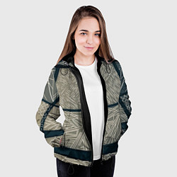 Куртка с капюшоном женская Стеклянка, цвет: 3D-черный — фото 2