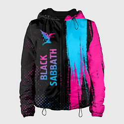 Женская куртка Black Sabbath - neon gradient: по-вертикали