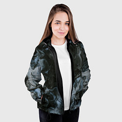 Куртка с капюшоном женская Тьма и лёд, цвет: 3D-черный — фото 2