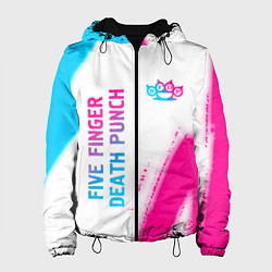 Женская куртка Five Finger Death Punch neon gradient style: надпи