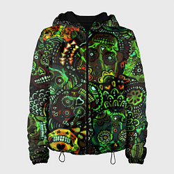 Куртка с капюшоном женская Мексиканские призраки, цвет: 3D-черный