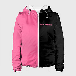 Куртка с капюшоном женская Blackpink- двойной, цвет: 3D-белый