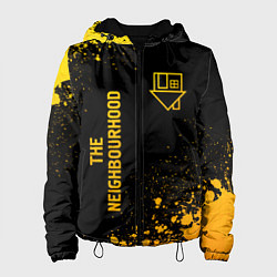 Женская куртка The Neighbourhood - gold gradient: надпись, символ