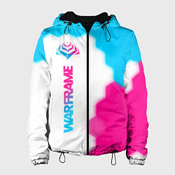 Женская куртка Warframe neon gradient style: по-вертикали