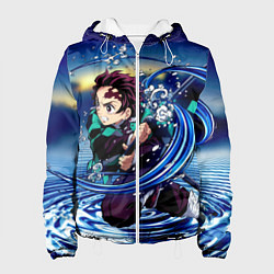 Женская куртка Танджиро Камадо Клинок, рассекающий демонов