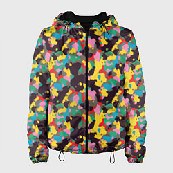 Женская куртка Модный красочный камуфляж