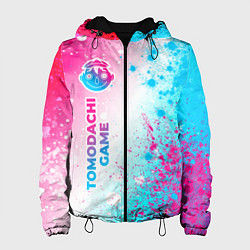 Женская куртка Tomodachi Game neon gradient style: по-вертикали