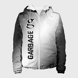 Женская куртка Garbage glitch на светлом фоне: по-вертикали