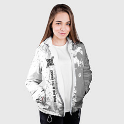 Куртка с капюшоном женская Darling in the FranXX glitch на светлом фоне: по-в, цвет: 3D-белый — фото 2