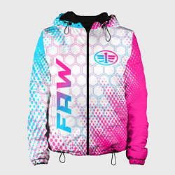 Женская куртка FAW neon gradient style: надпись, символ
