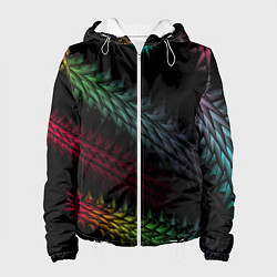 Куртка с капюшоном женская Звездный салют, цвет: 3D-белый