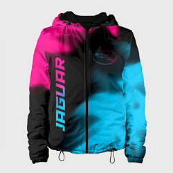 Женская куртка Jaguar - neon gradient: надпись, символ