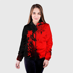 Куртка с капюшоном женская Группировка Вальхалла - Tokyo revengers, цвет: 3D-черный — фото 2
