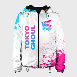 Женская куртка Tokyo Ghoul neon gradient style: надпись, символ