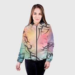Куртка с капюшоном женская Трайбл граффити, цвет: 3D-черный — фото 2