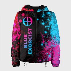 Женская куртка Blue Exorcist - neon gradient: по-вертикали