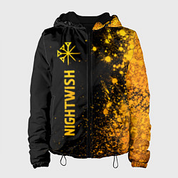 Женская куртка Nightwish - gold gradient: по-вертикали