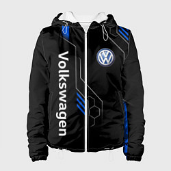 Куртка с капюшоном женская Volkswagen - blue technology, цвет: 3D-белый