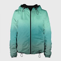 Женская куртка Бирюзовый фон градиент