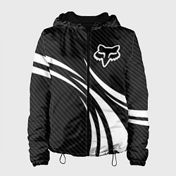 Куртка с капюшоном женская Fox carbon line - white, цвет: 3D-черный