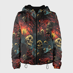 Куртка с капюшоном женская Нечистый дух, цвет: 3D-черный