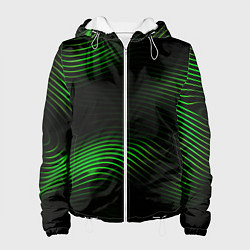 Женская куртка Зеленые тонкие линии