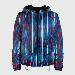 Женская куртка Голубые кибер линии