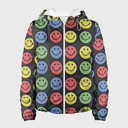 Куртка с капюшоном женская Smiley, цвет: 3D-белый