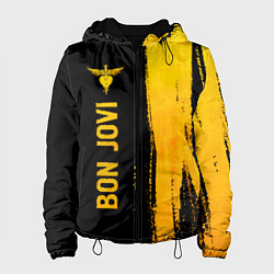 Женская куртка Bon Jovi - gold gradient: по-вертикали