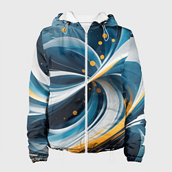 Женская куртка Закрученная абстракция от нейросети