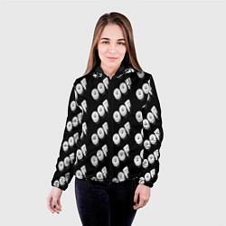 Куртка с капюшоном женская Off выключение, цвет: 3D-черный — фото 2