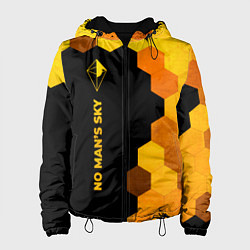 Женская куртка No Mans Sky - gold gradient: по-вертикали