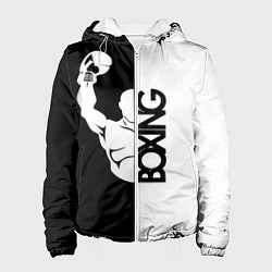 Куртка с капюшоном женская Boxing - чемпион, цвет: 3D-белый
