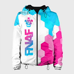Женская куртка FNAF neon gradient style по-вертикали
