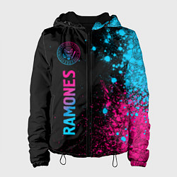 Женская куртка Ramones - neon gradient по-вертикали