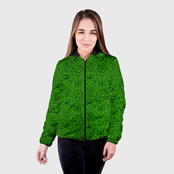 Куртка с капюшоном женская Shrek: Pattern, цвет: 3D-черный — фото 2