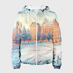 Женская куртка Новогодняя городская площадь