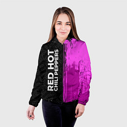 Куртка с капюшоном женская Red Hot Chili Peppers rock legends по-вертикали, цвет: 3D-черный — фото 2