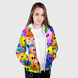 Куртка с капюшоном женская Улыбка любви, цвет: 3D-белый — фото 2