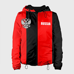 Женская куртка Красный и черный - герб РФ