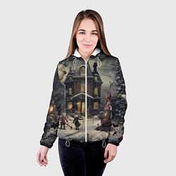Куртка с капюшоном женская Волшебство природы, цвет: 3D-белый — фото 2