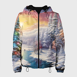 Женская куртка Сказочное сияние нового года