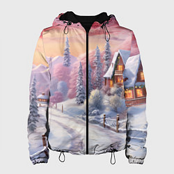 Женская куртка Волшебное сияние новогодних огней