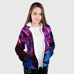 Куртка с капюшоном женская Пространственное вдохновение, цвет: 3D-белый — фото 2