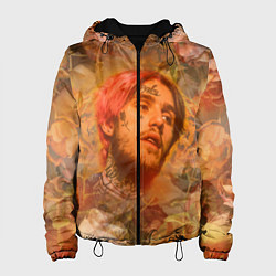 Куртка с капюшоном женская Lil Peep розы, цвет: 3D-черный