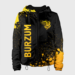 Куртка с капюшоном женская Burzum - gold gradient вертикально, цвет: 3D-черный