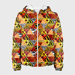 Женская куртка Лоскутные треугольники